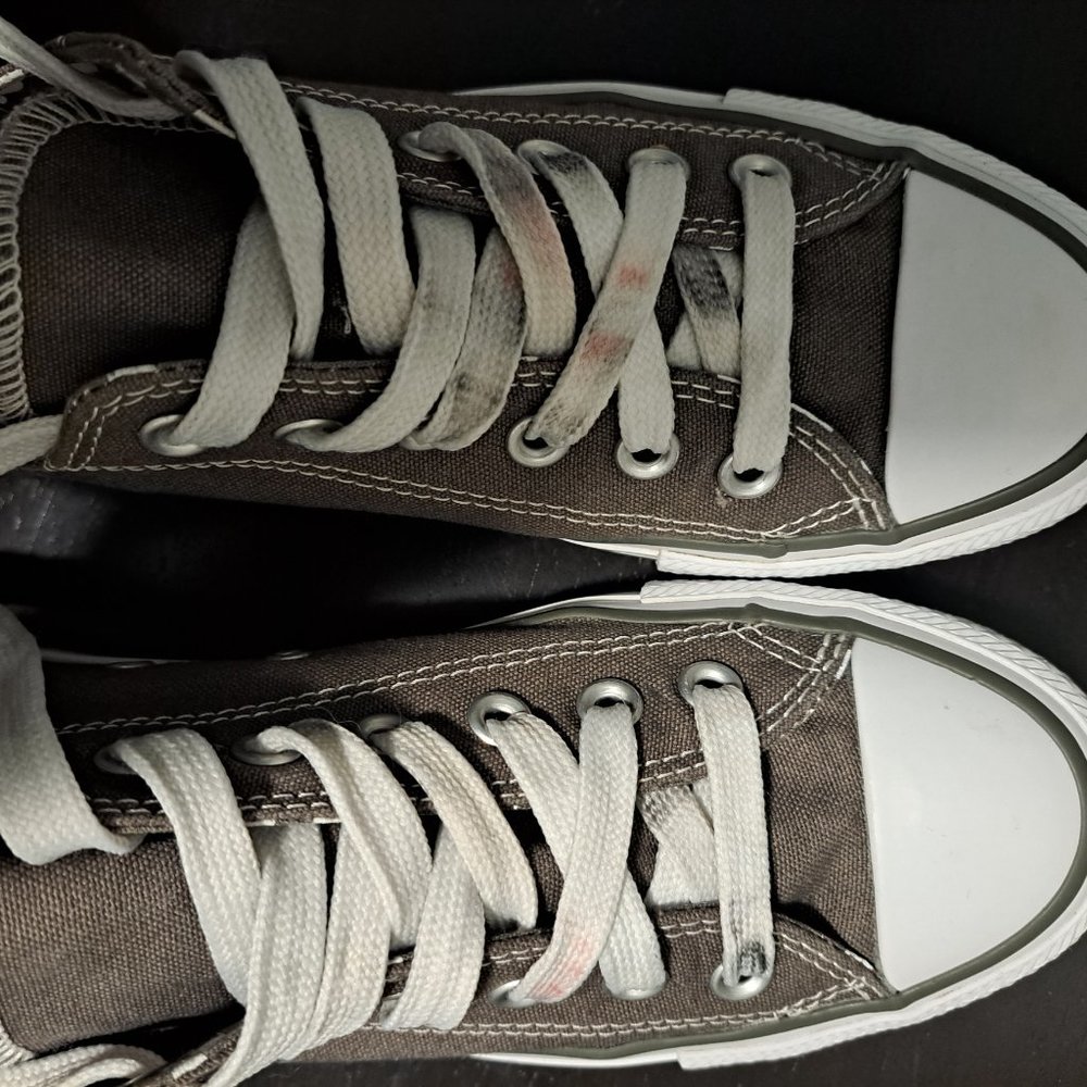 Converse Chuck Taylor Gray Polka Dot Insole- Classic Low Top Size 7 - Picture 9 of 12